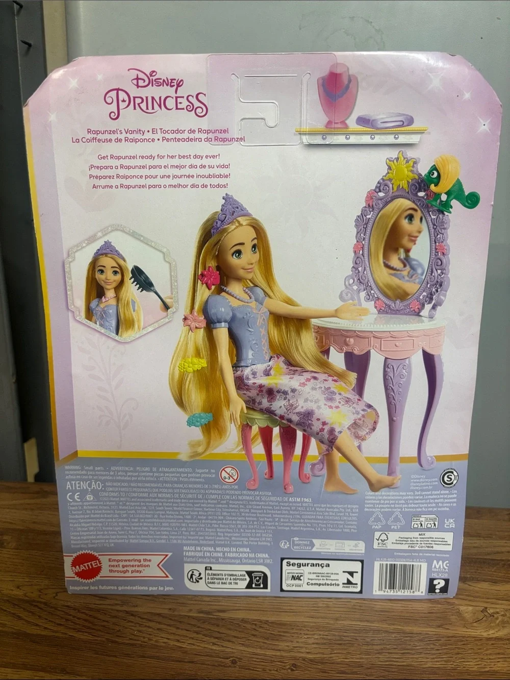 Disney Rapunzel Purple and Pink Styling Vanity Playset with Doll